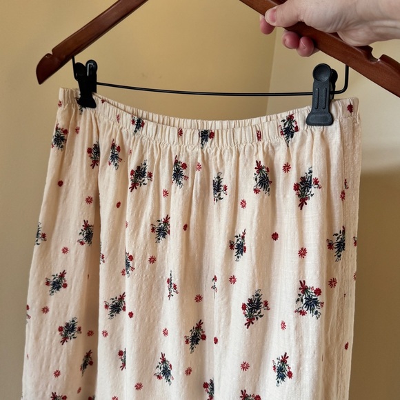 Max Studio Boho Floral Tiered Maxi Skirt Prairie Cottagecore S - Picture 9 of 14